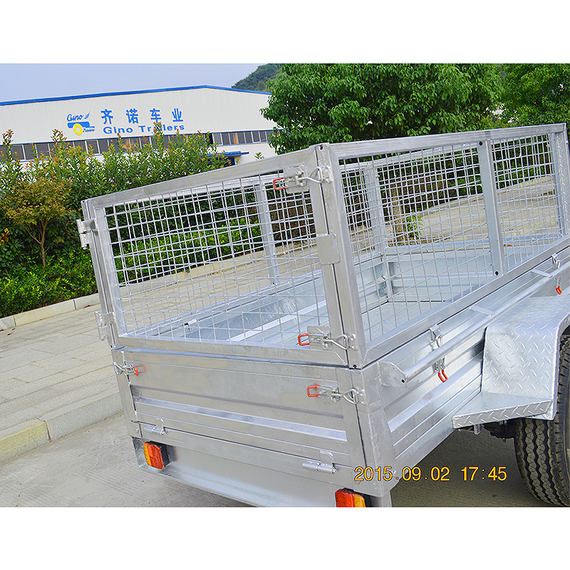 GINO China House Trailer for Working Fiiberglass Motorcycle Single Axle Trunks Bolted