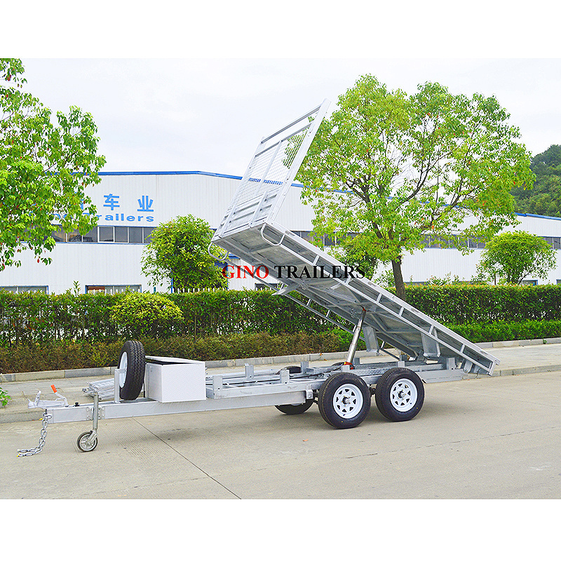 GINO Horse Trailer Ramp Drop Down Side Tipping Trailers Draw and Cross Bar