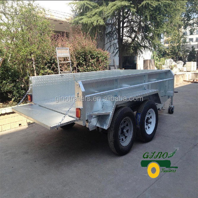 tandem axle 10*5 fully weld utility car trailer for sale