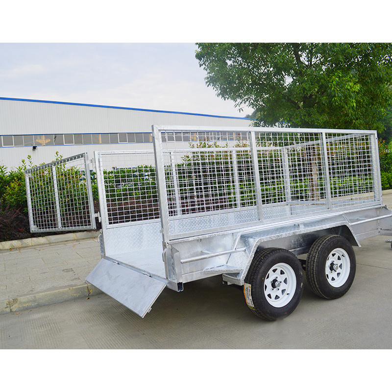 GINO Pull Behind Motorcycle Full Welded Tandem Trailer Dual Axle