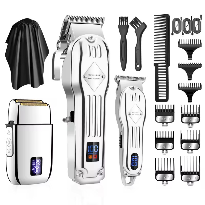 Electric Foil Shavers Razor Hair Clippers Barber Clippers for Hair Cutting Kit Beard Shaver Kit Professional Cordless for Men