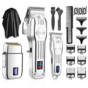 Electric Foil Shavers Razor Hair Clippers Barber Clippers for Hair Cutting Kit Beard Shaver Kit Professional Cordless for Men