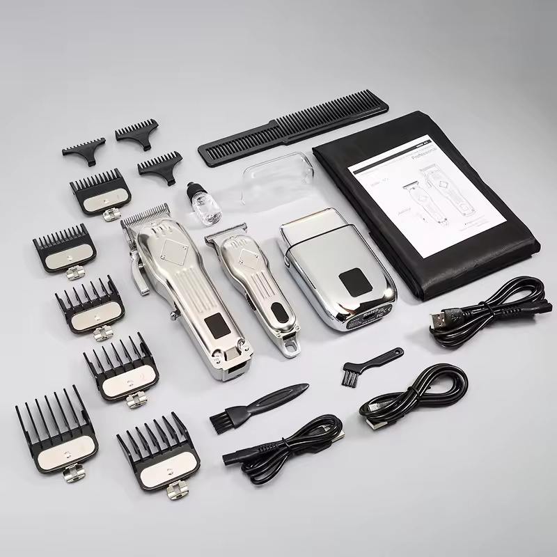 Electric Foil Shavers Razor Hair Clippers Barber Clippers for Hair Cutting Kit Beard Shaver Kit Professional Cordless for Men