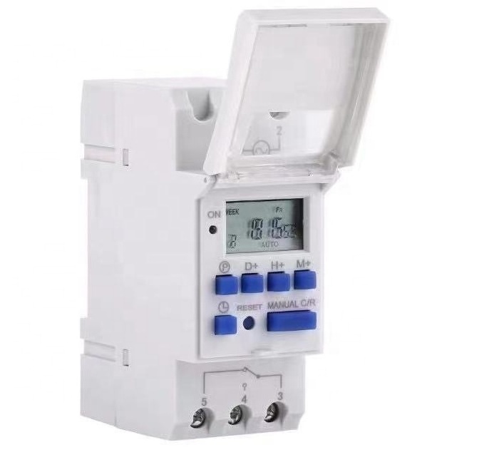 Weekly Programmable Electronic Timer AC220V 25A 16A Digital Timer Switch Relay AHC15A LCD display control switches DIN RAIL