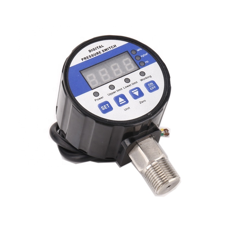 220V automatic Air Compressor Pressure Switch DPR-S80 0-1Mpa AC220V G1/4 Pump Digital Pressure Controller