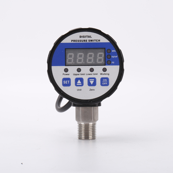 Ginri DPR-S80 12V NPT 1/4  G1/4 Digital manometer 60Mpa Psi Air Water Pump Oil Gas Pressure Gauge controller Switch