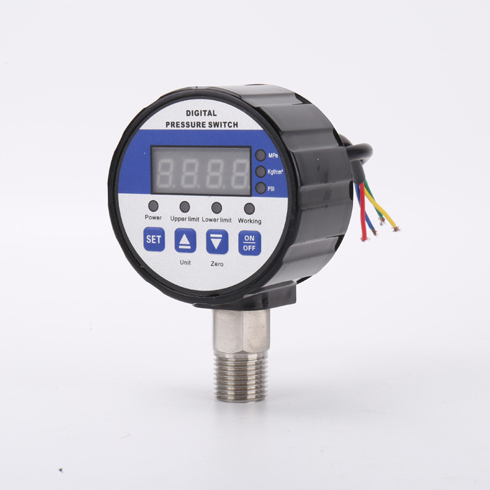 Ginri DPR-S80 12V NPT 1/4  G1/4 Digital manometer 60Mpa Psi Air Water Pump Oil Gas Pressure Gauge controller Switch