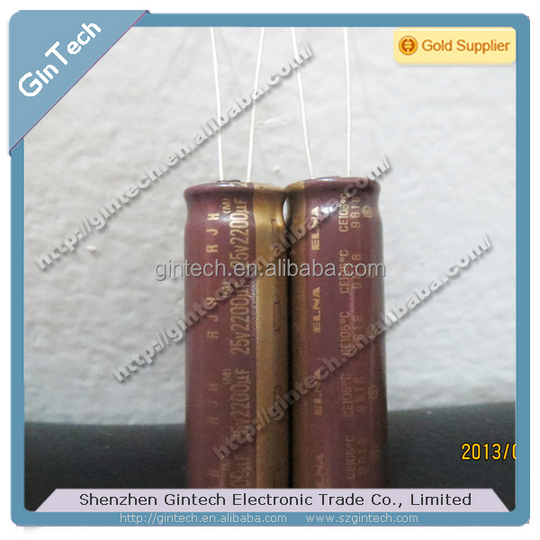 ELNA electrolytic capacitors 25V2200UF ELNA RJH 2200uf 25v radial capacitor