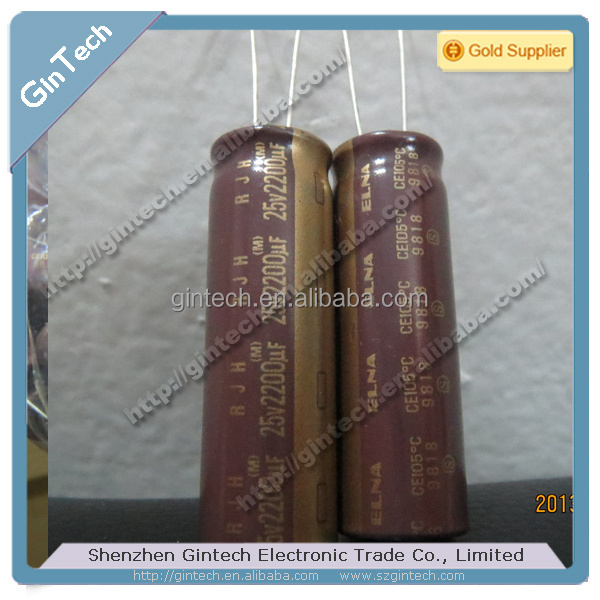 ELNA electrolytic capacitors 25V2200UF ELNA RJH 2200uf 25v radial capacitor