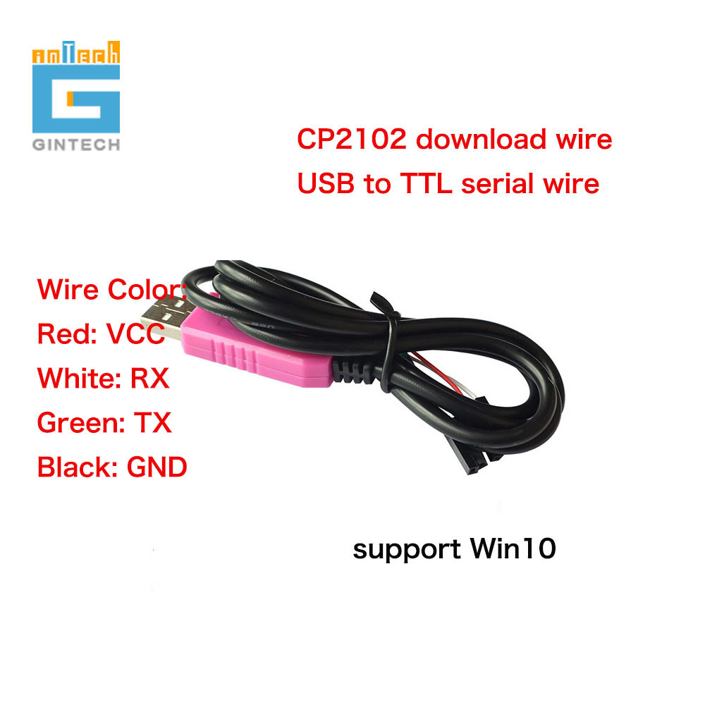 MICRO USB 5PIN 1M CP2102 USB To UART TTL Cable Module 4 Pin 4P Serial Adapter Download Cable Module For Win10 For Raspberry Pi