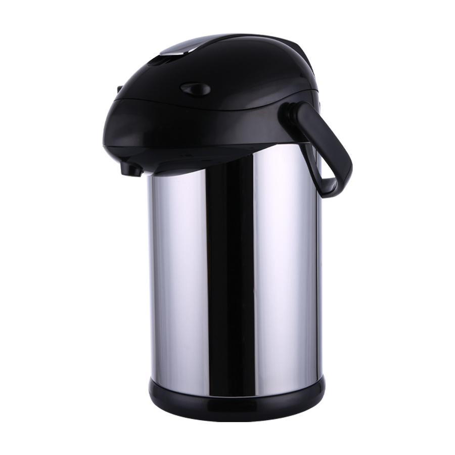 Customized Middle East Big Size Lever Stainless Steel Thermos Coffee Carafe Airpot Air pot Large Thermos Pump Pot for hot drinks