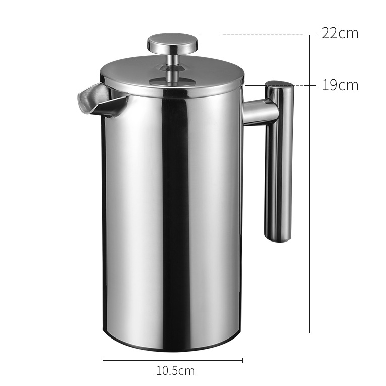 SUS304 French Press Coffee Maker New Release Tea Easy Clean French Press Kitchen Accessories Thermal Coffee French Press