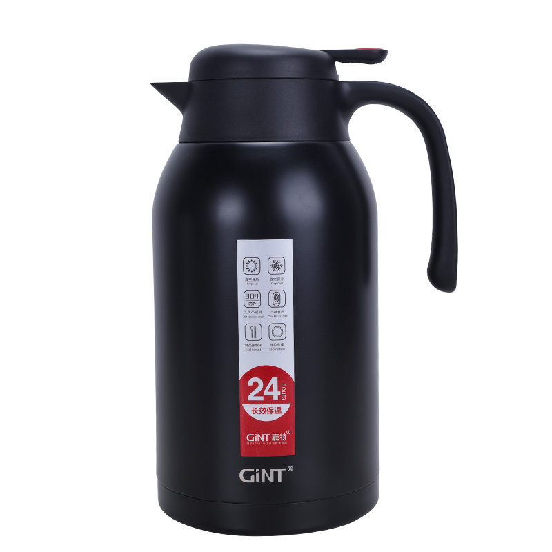 Classic Large Capacity 2.2L Double Wall 304 Stainless Steel Insulation Thermos Vacuum Flask Tea Coffee Pot With Custom Logo