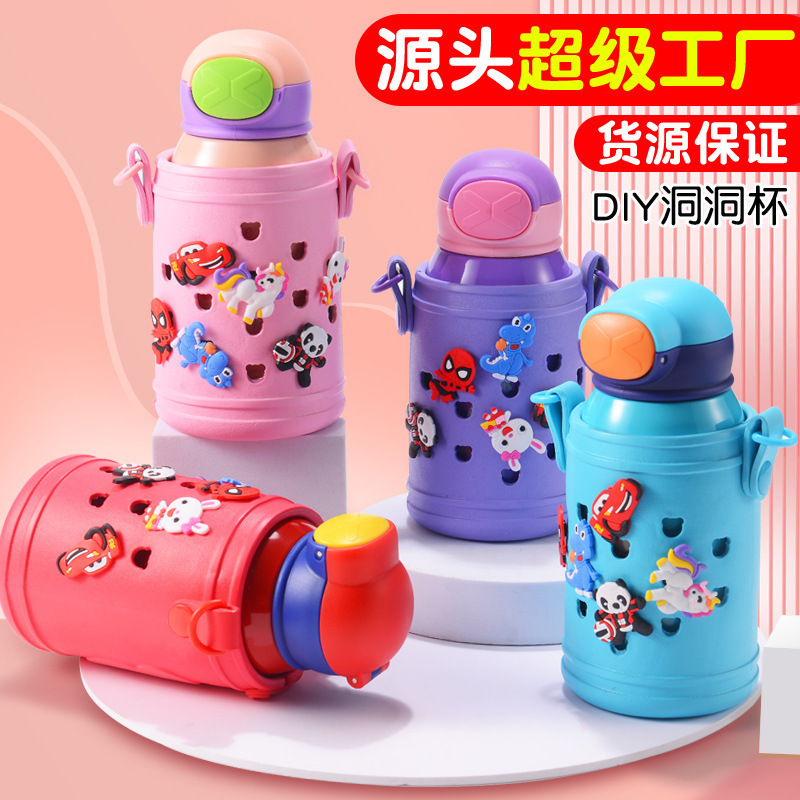 Single Wall Foldable Handle Coffee Travel Tea Cup 500Ml Titanium Camp Cute Water Bottle for Kids