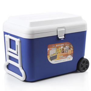 GINT 50L Trolley Rotomolded Hard Plastic Cooler Box For Outdoor Camping