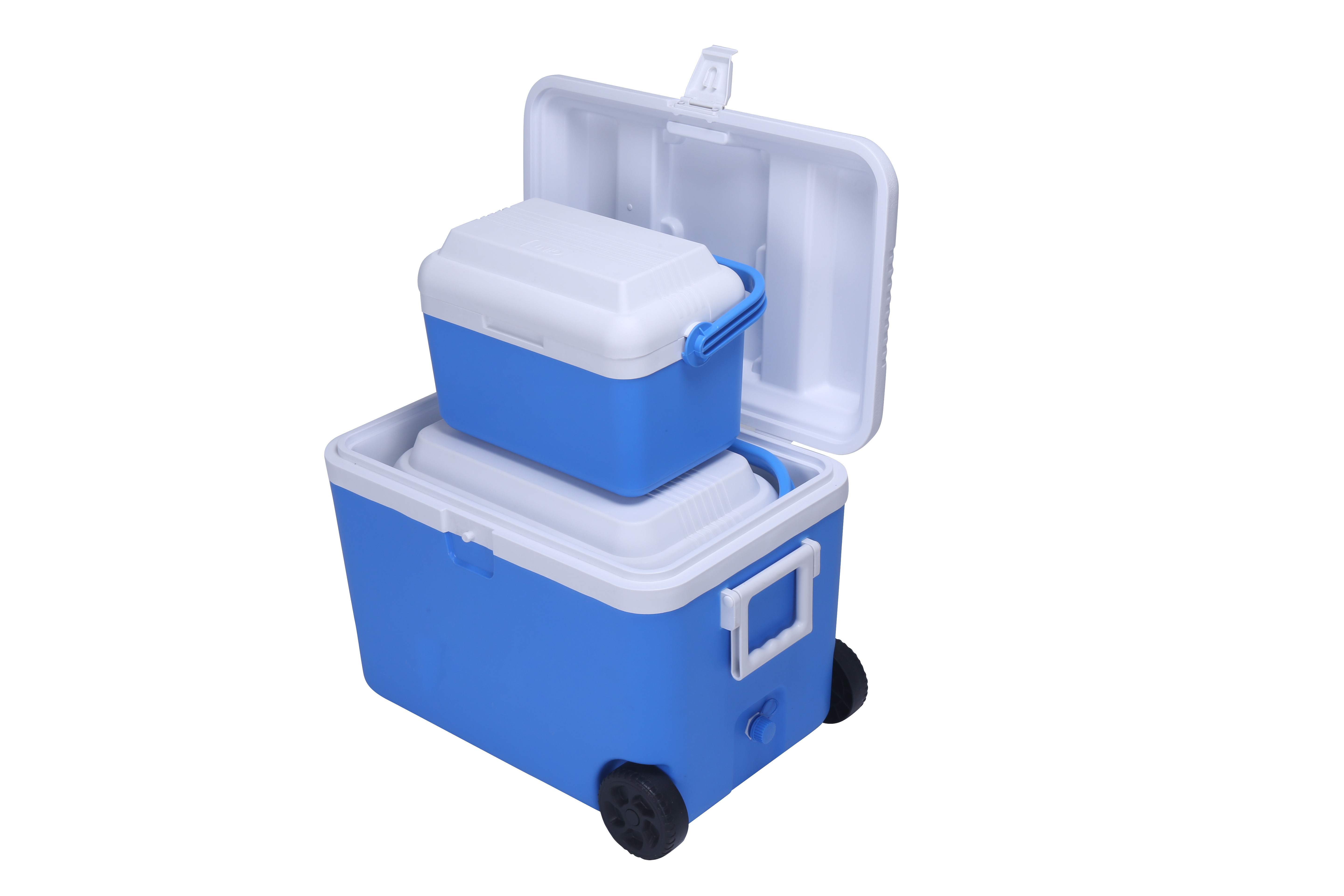 OEM mini portable Ice Chest Cooler Box with Wheels box for fishing for picnic camping outdoor