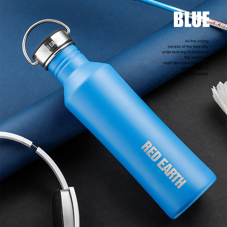 single wall stainless steel drinking sport bottle custom logo water bottle