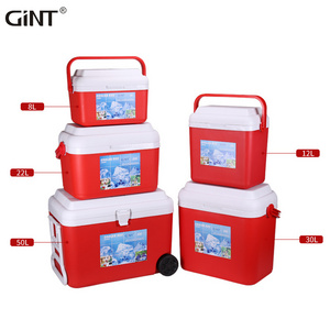 Camping Plastic OEM Ice Chest Cooler Box with Wheels 60L