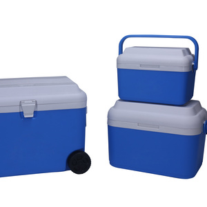 OEM mini portable Ice Chest Cooler Box with Wheels box for fishing for picnic camping outdoor