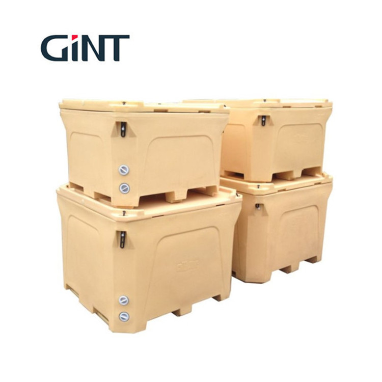 1000L Fish Seafood Large Ice Cooler Box Fish Container Outdoor Ice Cream Chest Rotomolded Cooler Box