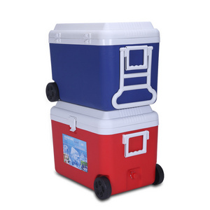 8L 12L 30L 60L Large Wheeled Fishing Camping Commercial Insulated Plastic Ice Chest Cooler Box Portable