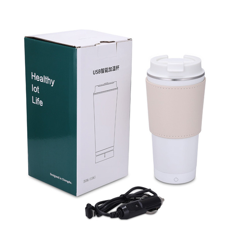 Top Seller Self-driving Travel Coffee Smart Control Temperature Mug Warmer Dc 12v Car Electrical Heating Cup Smart Bottle