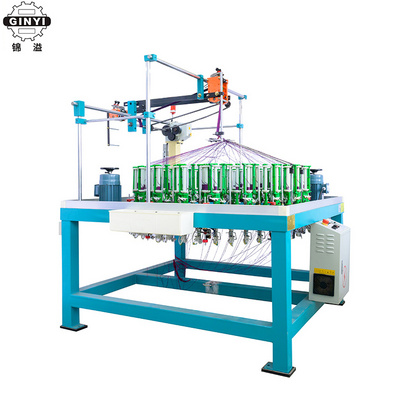 GINYI Factory high speed simple structure braiding machine shoelace knitting machine sewing braided round elastic cord for rope