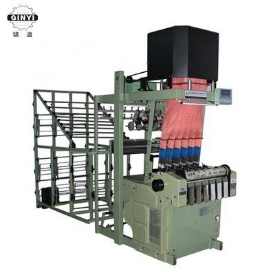 GINYI Custom Logo 6 Heads High Output Computerized Jacquard Needle Loom High Speed Webbing Tape Elastic Band Weaving Machine