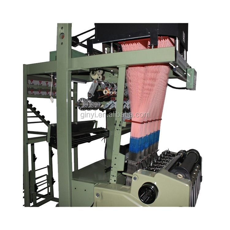 GINYI Manufacturing High Speed Cotton Label Weaving Loom Computerized Jacquard Webbing Weaving Machine Woven Band Making Machine