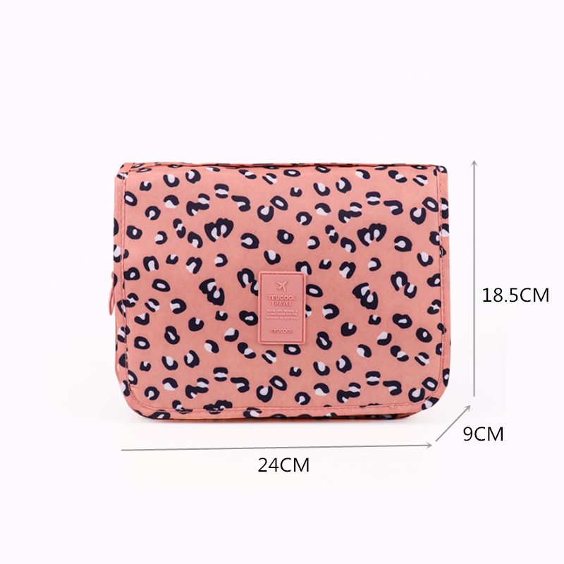 Ginzeal Travel polyester nylon PVC  bag Cosmetic Bag Women Make Up Pouch Waterproof Toiletries Beauty Ladies Bathroom Makeup bag