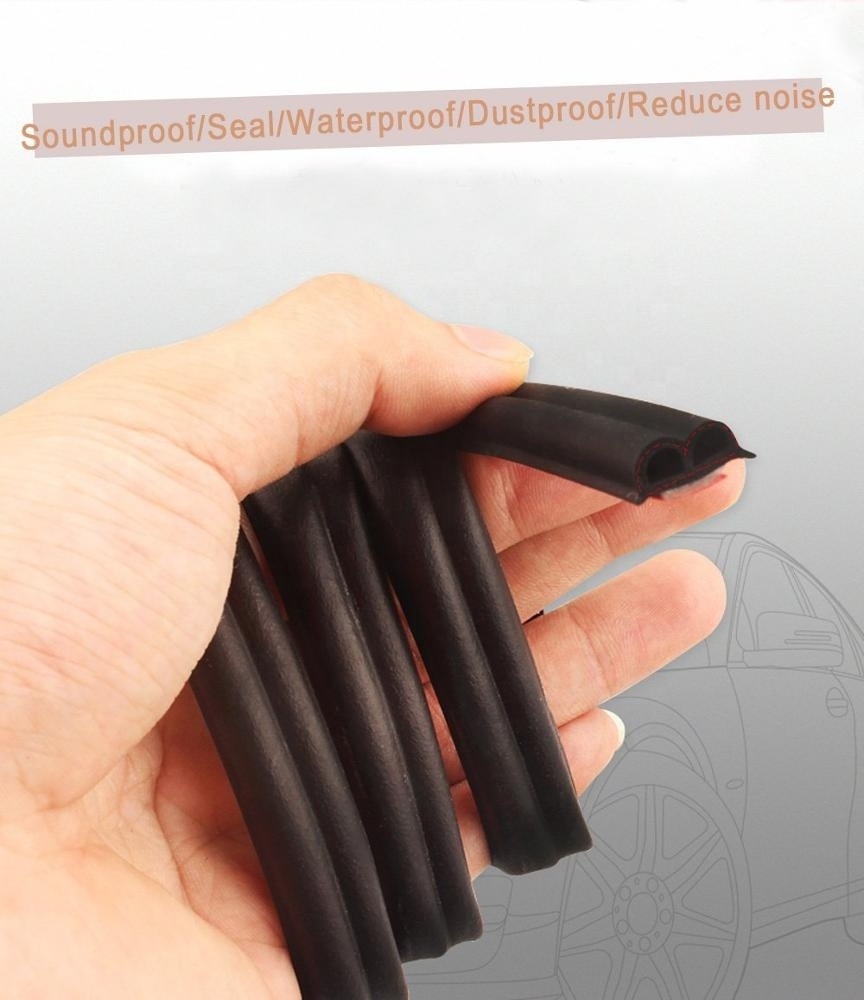 Self Adhesive Automotive Rubber Weather Draft Seal Strip Weatherstrip For Car Window Door Soundproofing Engine Cover(B shape)