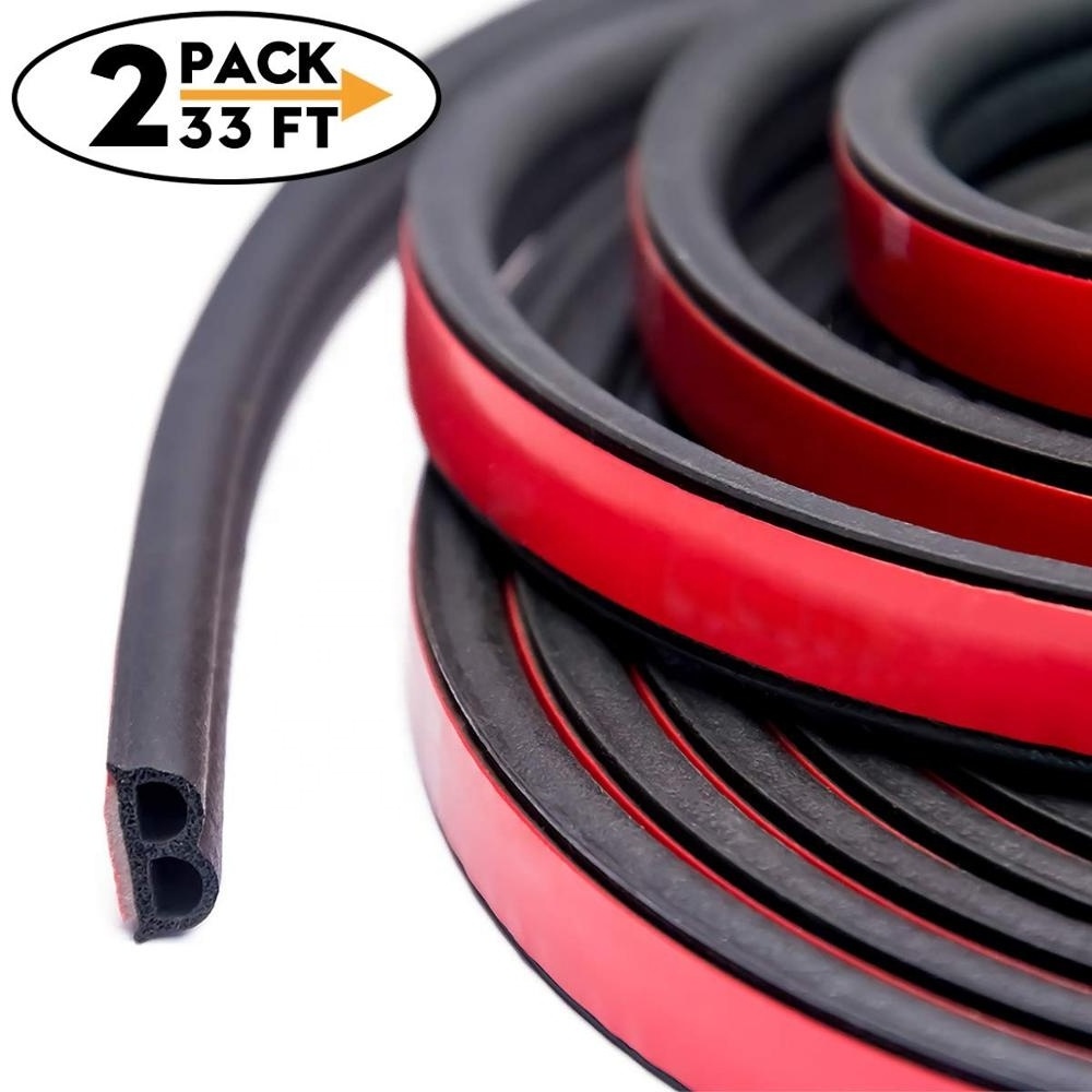 Self Adhesive Automotive Rubber Weather Draft Seal Strip Weatherstrip For Car Window Door Soundproofing Engine Cover(B shape)