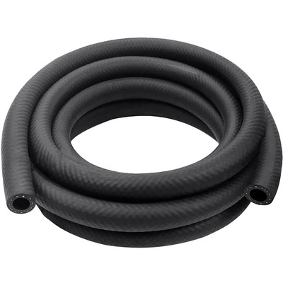 Flexible Rubber NBR Fuel Line Hose Black Nylon Reinforced Oil Gas Fuel Line Hose 5/16 Inch ID for Fuel System Engines Tube Hose