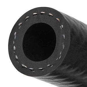 Flexible Rubber NBR Fuel Line Hose Black Nylon Reinforced Oil Gas Fuel Line Hose 5/16 Inch ID for Fuel System Engines Tube Hose