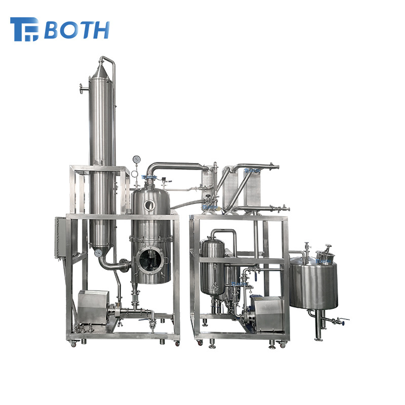 syrup multiple effect falling film evaporator solvent ecovery vacuum evaporator