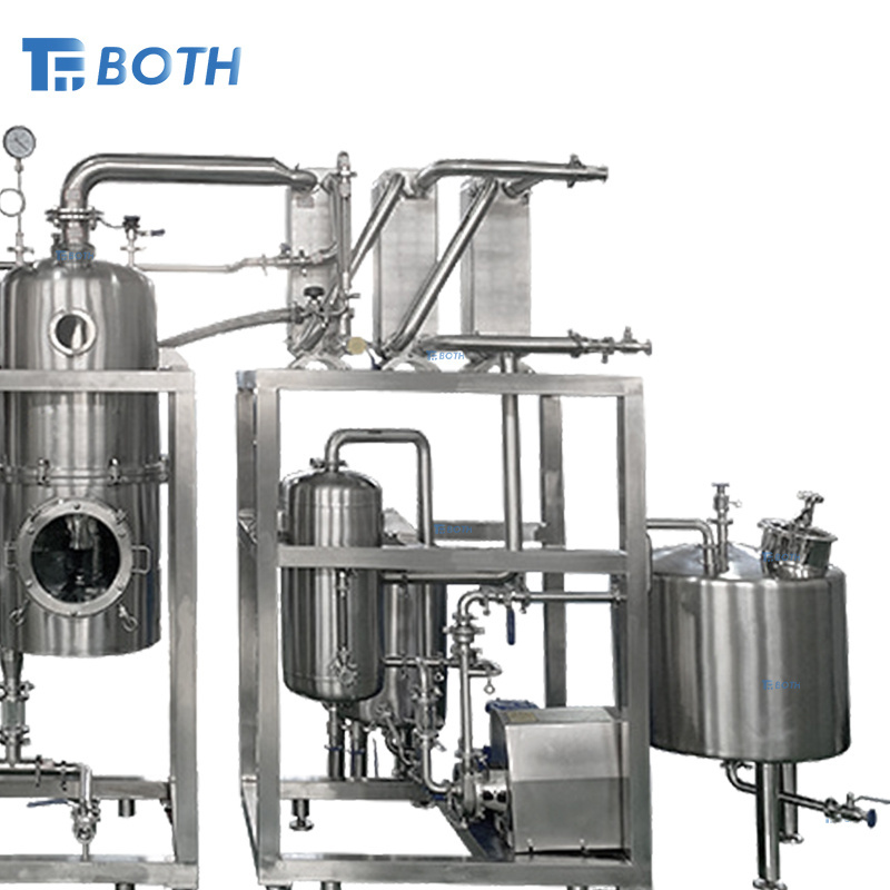 syrup multiple effect falling film evaporator solvent ecovery vacuum evaporator