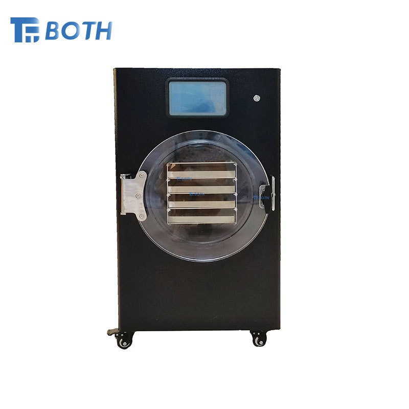 OEM 1-12kg 8 Trays Vacuum Fruit Freeze Drying Dried Machines Mini Vegetables Lyophilizer Food Freezer Dryer