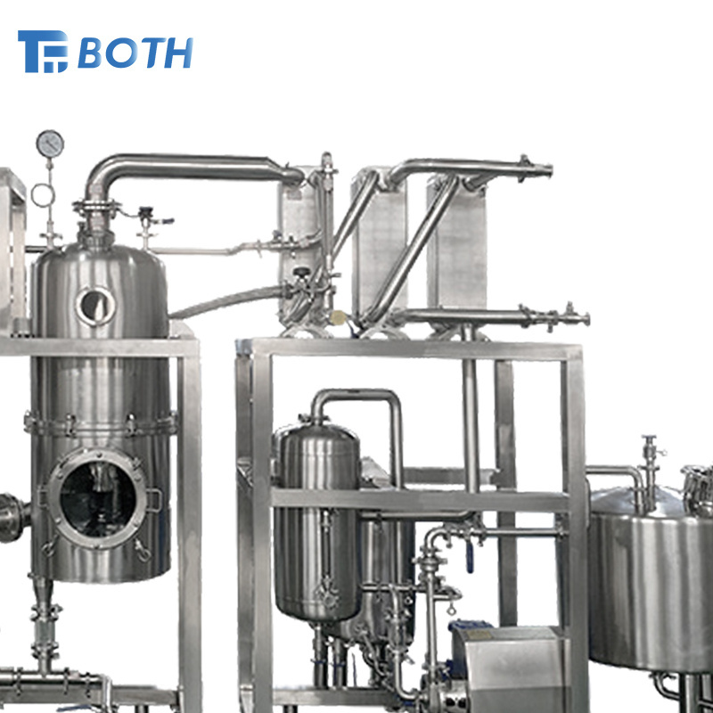 50l 100l 200l 300l single effectffe syrup falling film evaporator mvr evaporation in water treatment