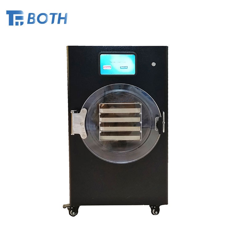 OEM 1-12kg 8 Trays Vacuum Fruit Freeze Drying Dried Machines Mini Vegetables Lyophilizer Food Freezer Dryer