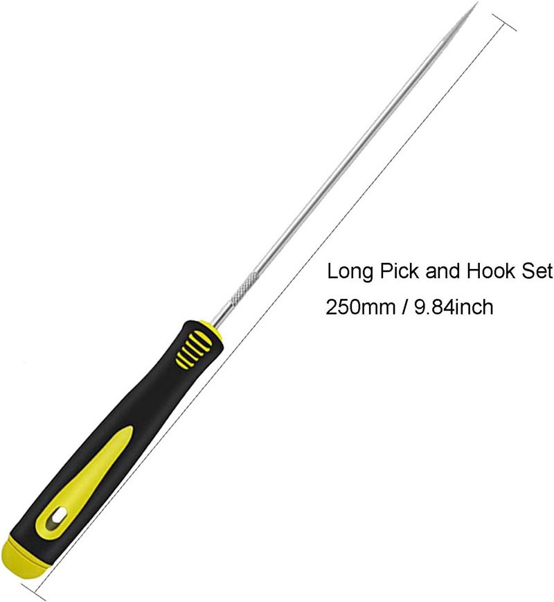 4pcs Long Pick and Hook Set Car Automotive Pick Tool for Removal Replace O Rings Oil Seals 24cm