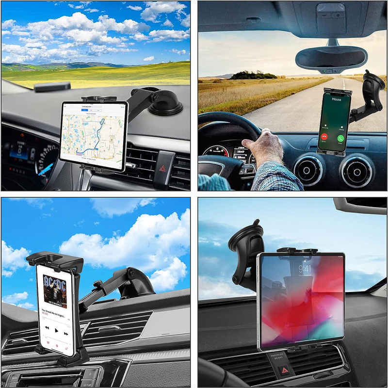 Powerful Suction Cup Universal Phone Tablet Stand Holder Dashboard Car Mount for samsung tablet android iPad