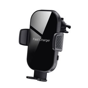 New car mount stand mobile phone holder 15w fast charging wireless charger for car samsung iphone