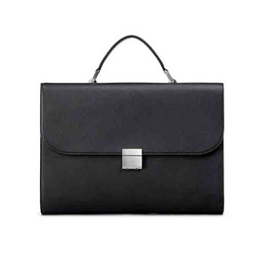 Lawyer Business Password Lock Briefcase Bag Portable Men Leather Minimalist Business Messenger Bag Large-capacity Laptop Bag