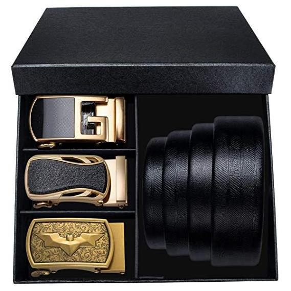 Wholesale Custom Top Grain Genuine Leather Belt For Men Luxury High End Belt Purse Suits With Gift Box