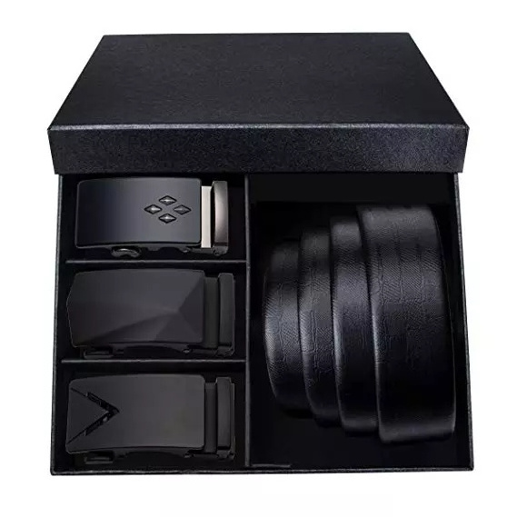 Wholesale Custom Top Grain Genuine Leather Belt For Men Luxury High End Belt Purse Suits With Gift Box