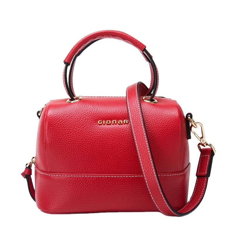 2023 China Brand Gionar Phone Bag Red Leather Mini Boxy Cross Body Bags For Lady