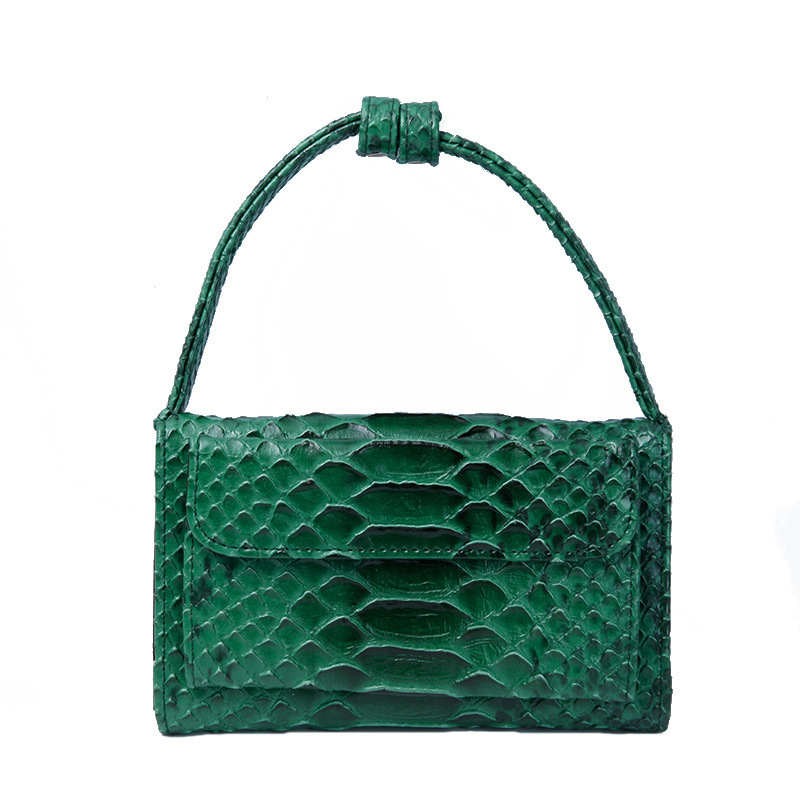 2020 new design luxury vegan snake skin handbag  faux leather  ladies hand bag China handbag manufacturer