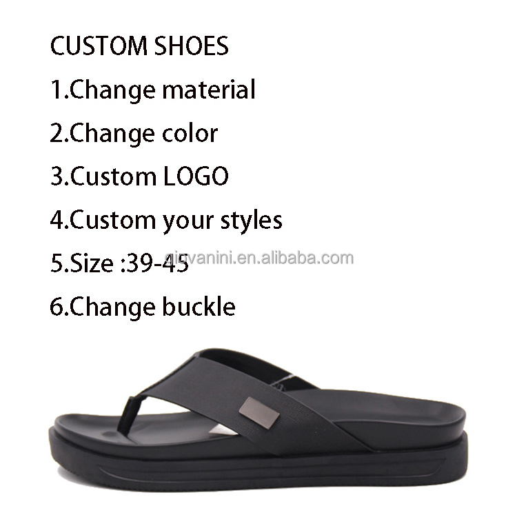 New business casual shoes men's summer casual leather men's lazy shoes non-slip breathable flipflops slippers