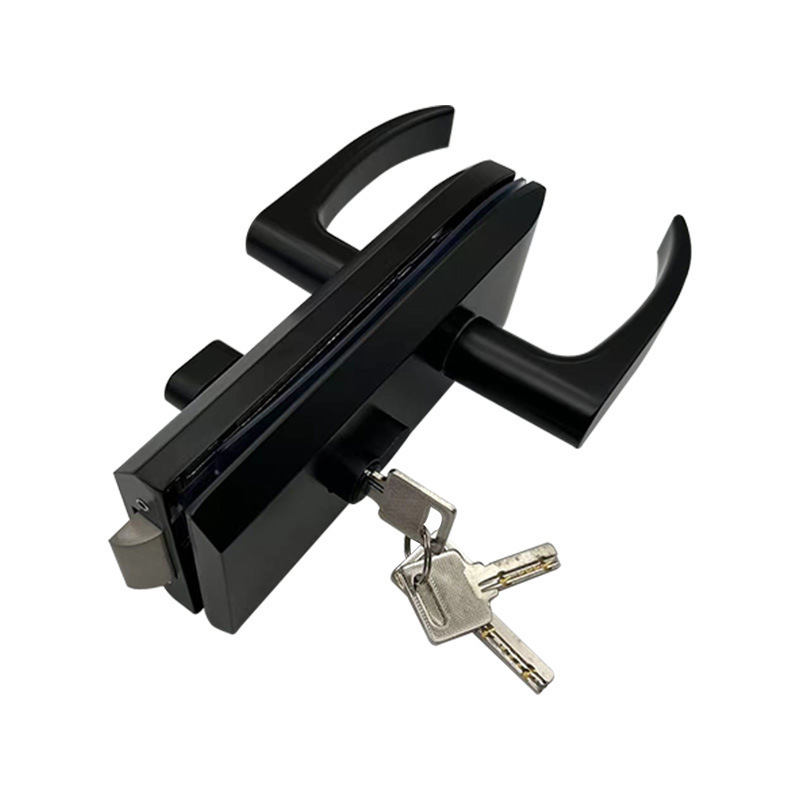 SS304 Double Swing Sliding Door Locks Smart Glass Door Lock Handle Sliding Glass Door Latch Lock Handle