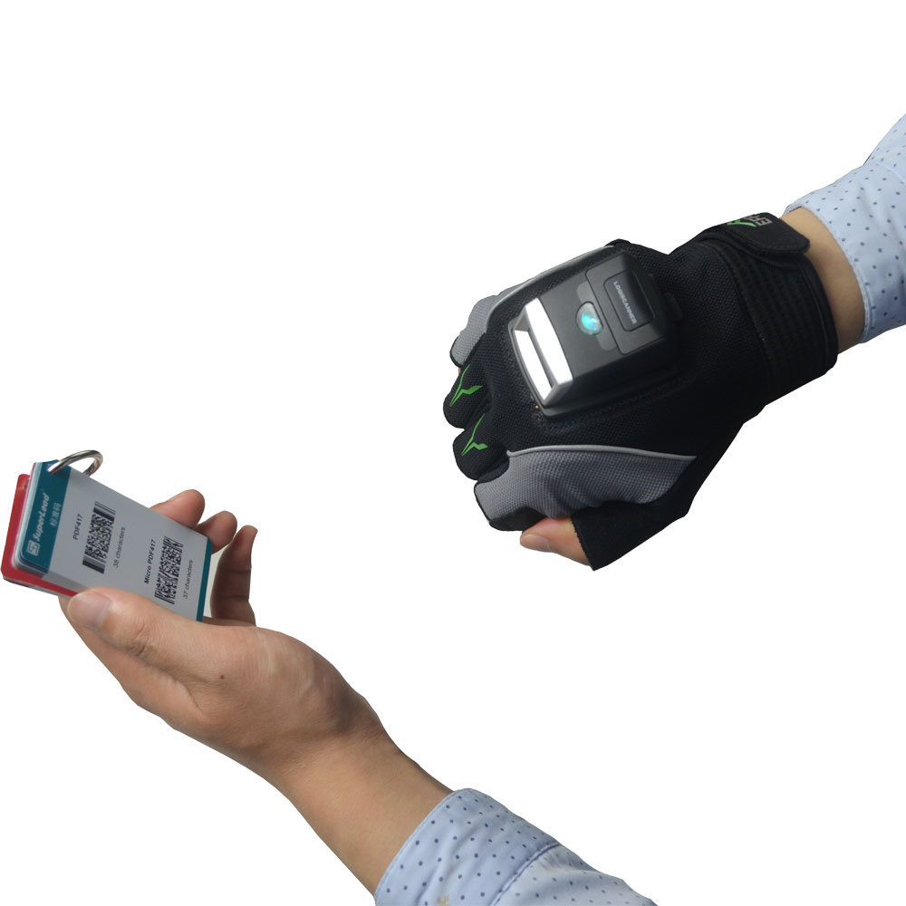 Bluetooth Barcode scanner reader android PDA QR code reader with glove MS02 for warehouse